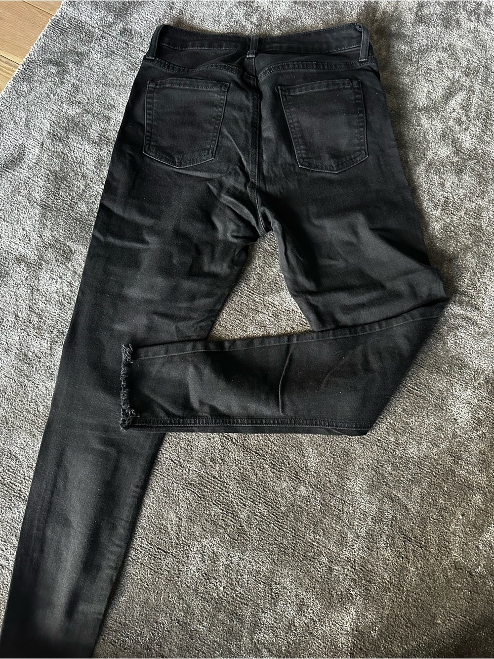 Just Black Women’s High-Rise Black Button-Fly Jeans - Picture 2 of 3